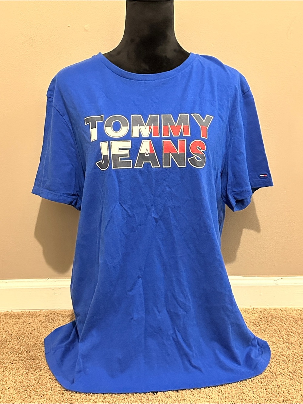 Tommy Hilfiger Royal Blue Short Sleeve Logo Tee